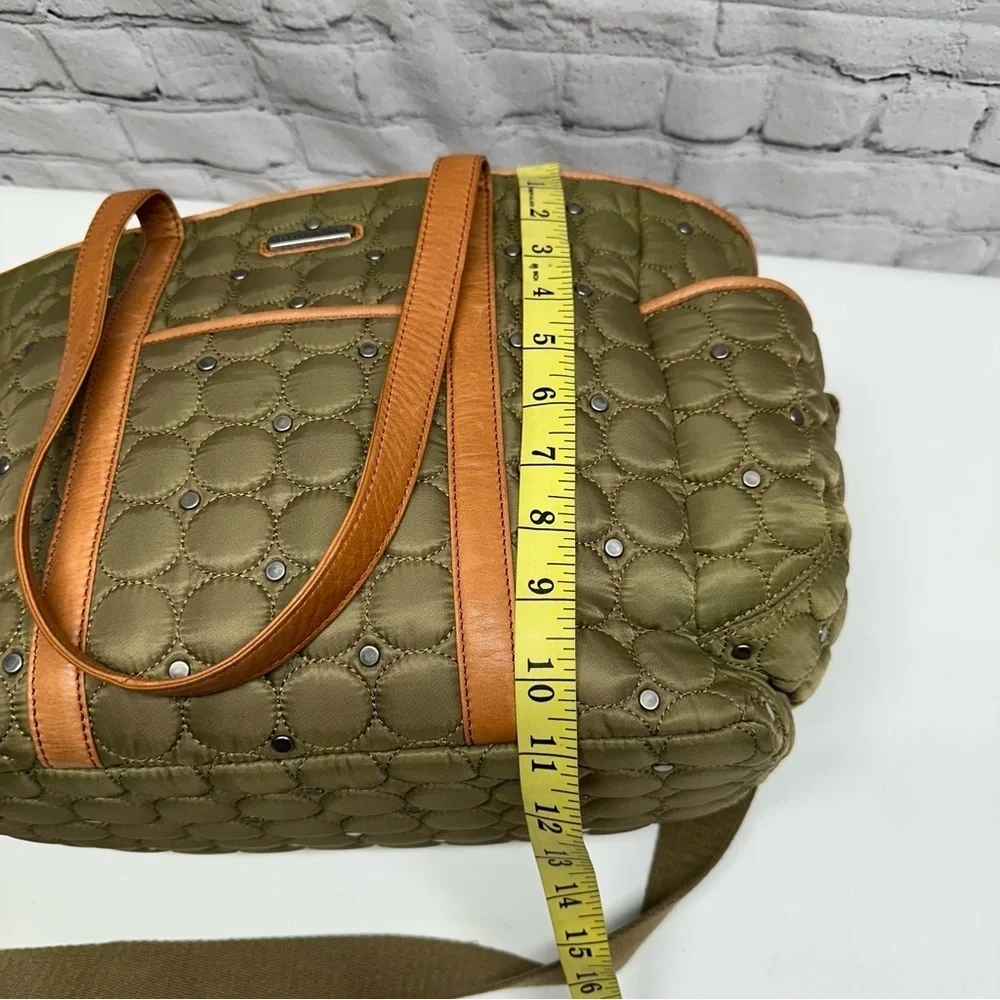 Rebecca Minkoff bay diaper bag Stylish Olive Green Quilted